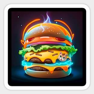 Burger Sticker